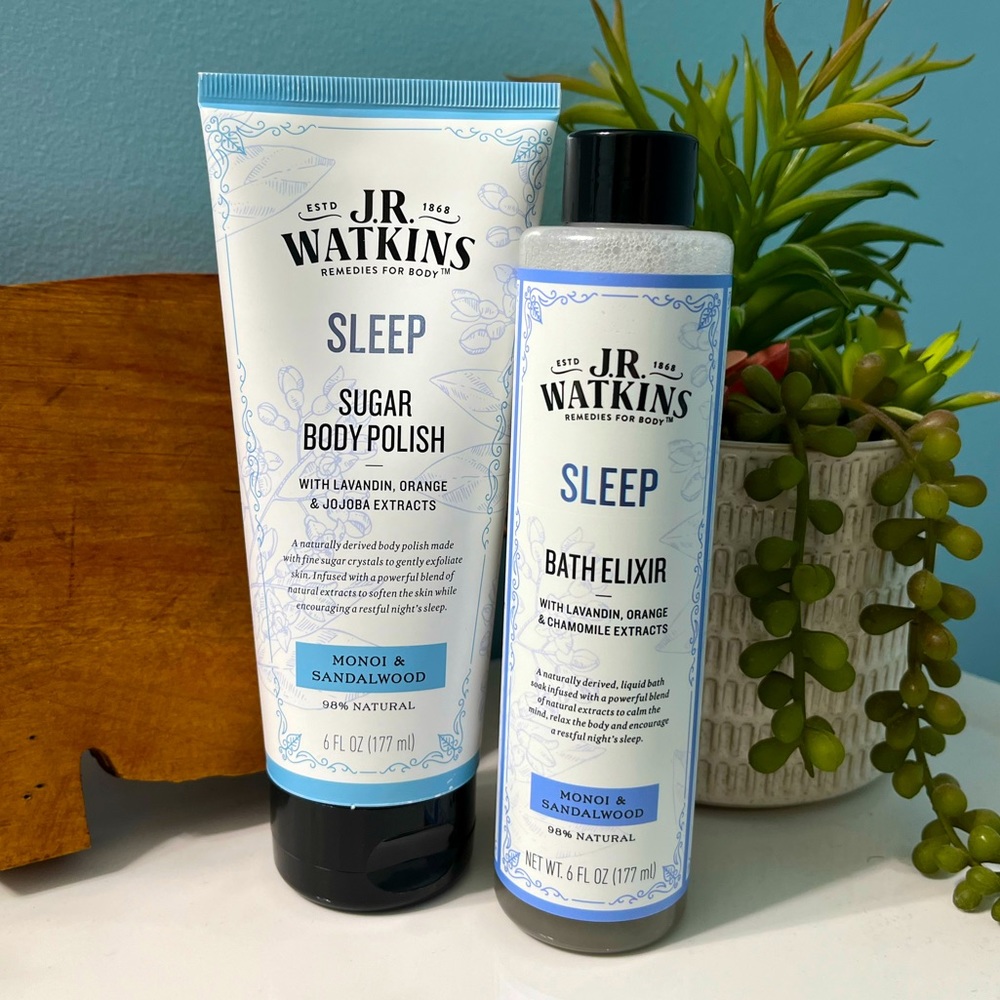 New JR Watkins Natural Sleep Body Care Set